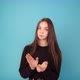 Sceptic Young Woman Claps - VideoHive Item for Sale