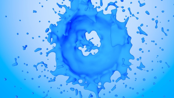 Circle Blue Color Splash