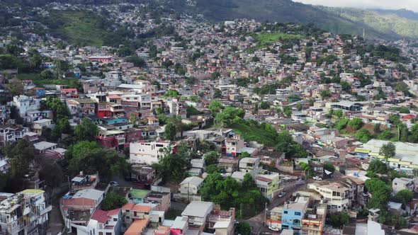 Aerial View Tegucigalpa Honduras