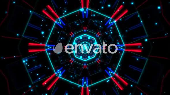 Neon Lights Tunnel Vj Loop alt