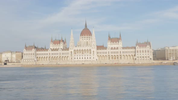 Parliament building in Budapest Hungary 4K 2160p 30fps UltraHD video - Hungarian national dome by ri