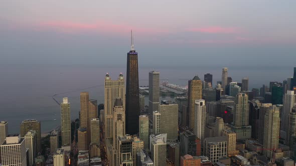 Aerial View of Chicago Gold Coast