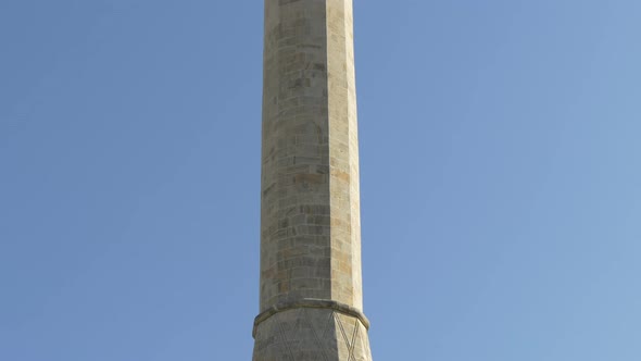 Minaret of the mosque in Mostar