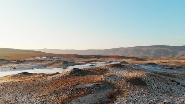 Scenic Terrain On Mud Volcanoes