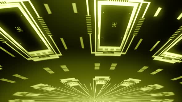 Radial Tech Circle Rays Gold 02 alt