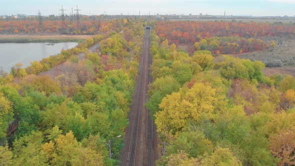 Flight Over The Railroad