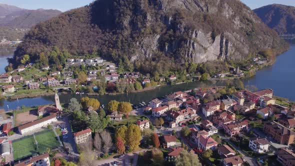 Lavena Ponte Tresa A Town on the Swiss Italy Border On Lake Lugano