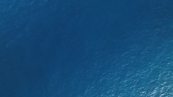 Blue texture of the sea aerial view 4 K Turkey Alanya