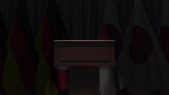 Many Flags of Japan and Germany alt